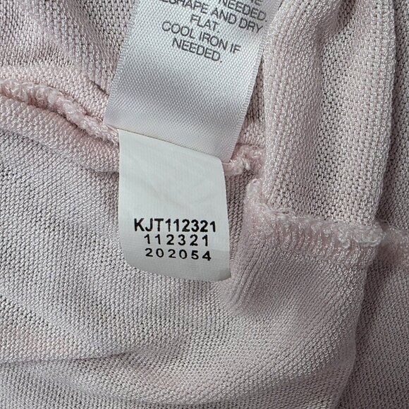 J Jill Cardigan Women M Light Pink Open Front Lightweight Sweater Office Casual - Picture 8 of 12